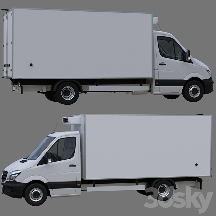 Mercedes-Benz Sprinter Ref 2015 3D Model Free