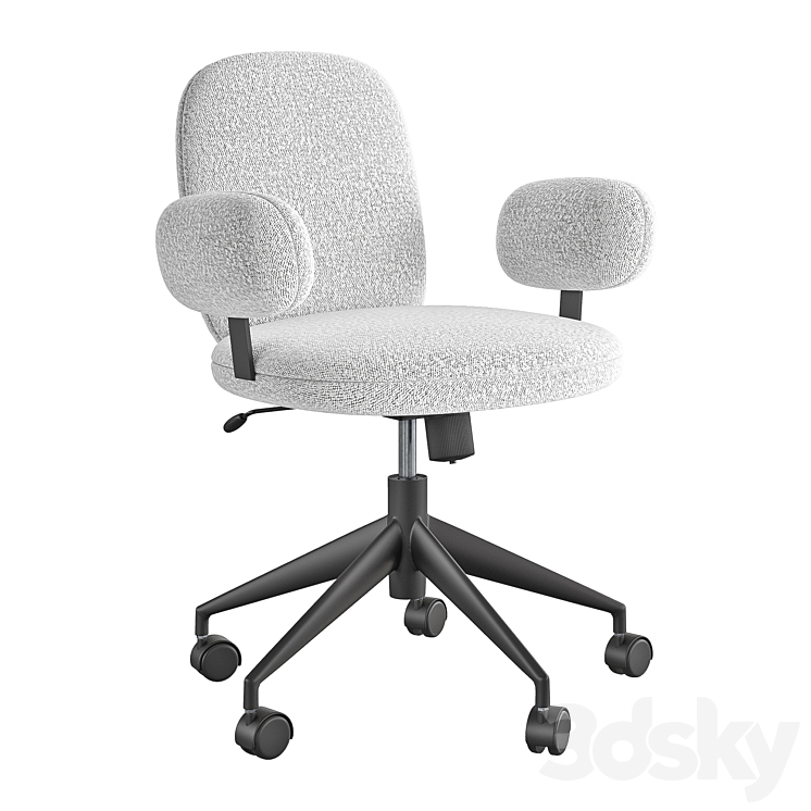 Faro Gray Office Chair 3DS Max - thumbnail 1