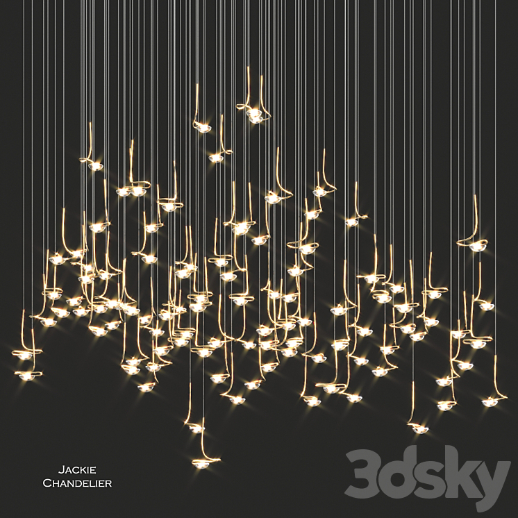 Catellani & Smith Jackie Chandelier 3DS Max - thumbnail 1