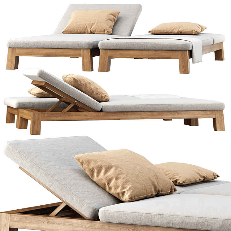 GIJS Sun lounger by Piet Boon 3D Model