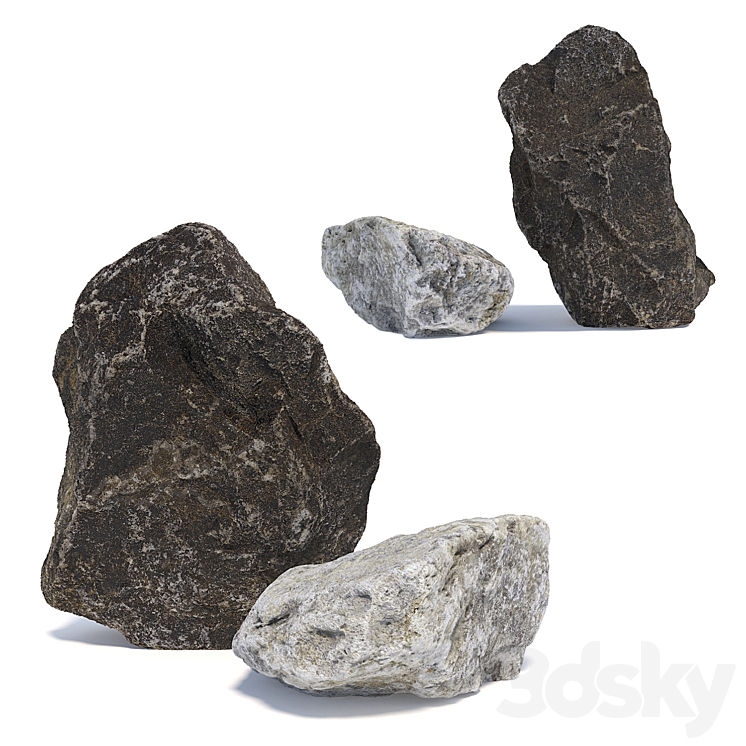 Stones 230 - Environment elements - 3D model