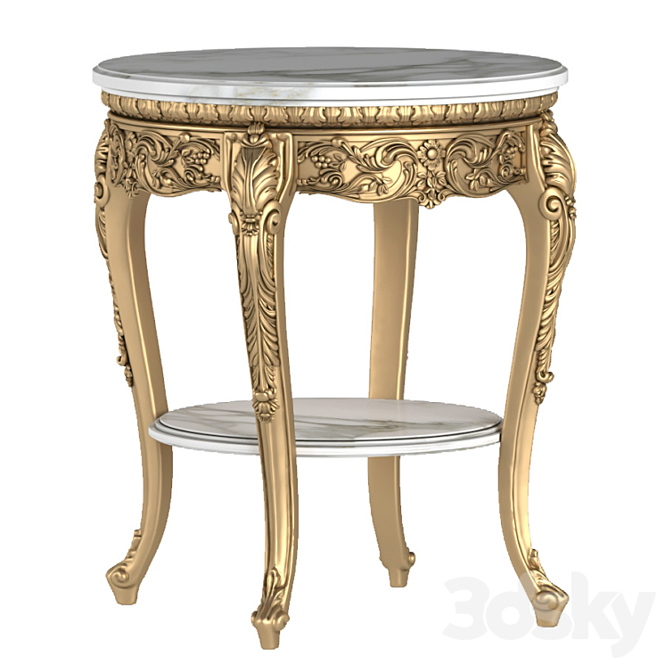 Roberto Giovannini coffee table. CLASSICAL ROUND SIDE TABLE 3DS Max Model - thumbnail 1
