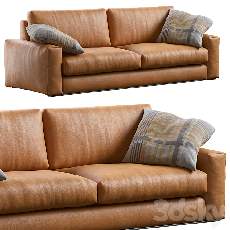 Leather Sofa 810 FLY By Vibieffe 3DS Max Model - thumbnail 1
