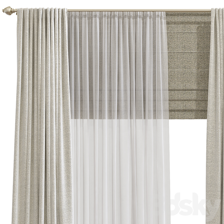 Curtain 841 3D Model