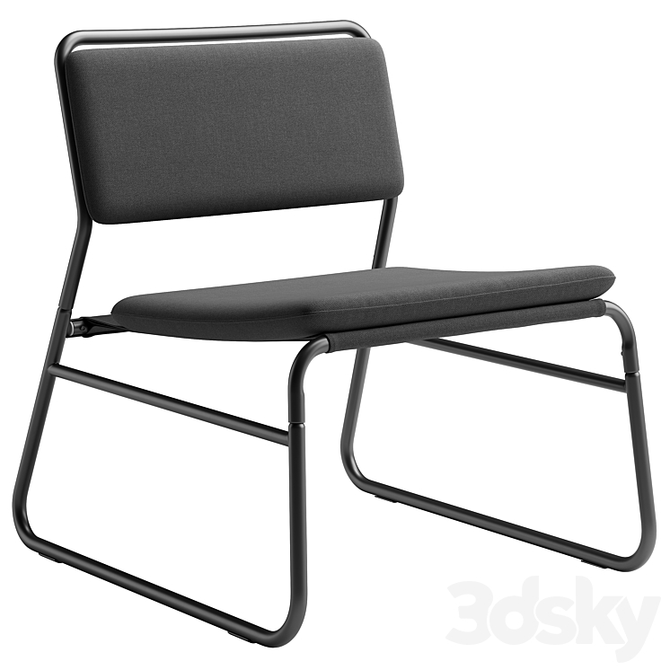 Linnerback Easy Chair by Ikea 3DS Max Model - thumbnail 1