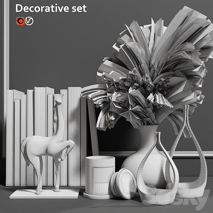 Decorative set 3D Model