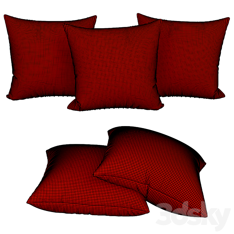 Decorative pillows | No. 068 3D Model