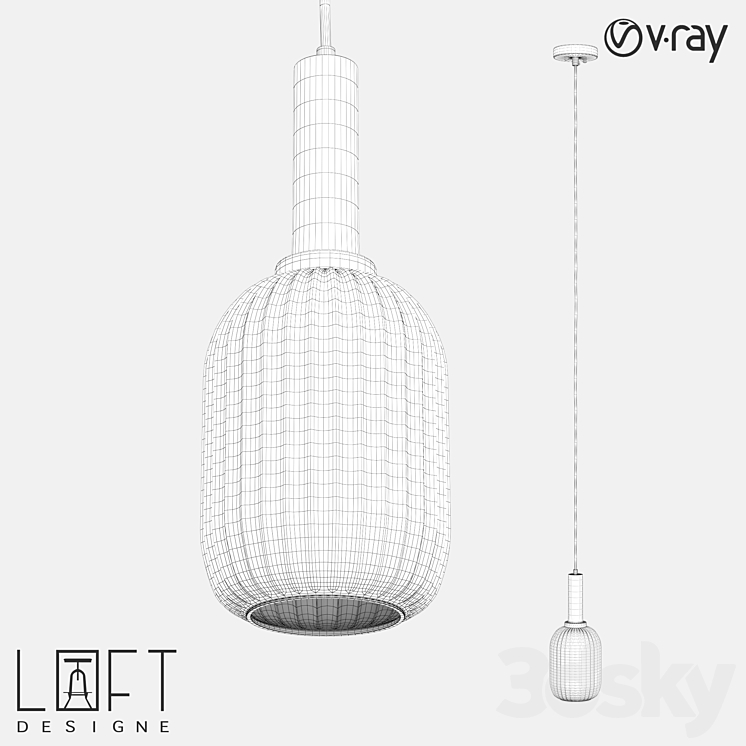 Pendant light LoftDesigne 4768 model 3D Model