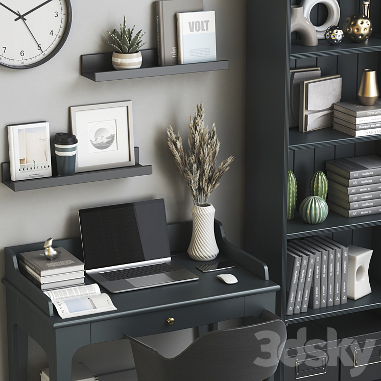 Office workplace 93 3DS Max - thumbnail 2