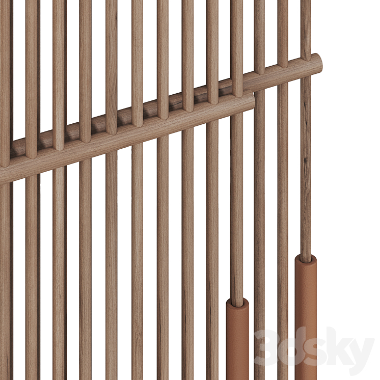 Ethnic style sliding partition 3D Model