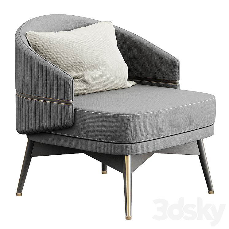 AVE Chairsio Luxury Armchair 3DS Max - thumbnail 1