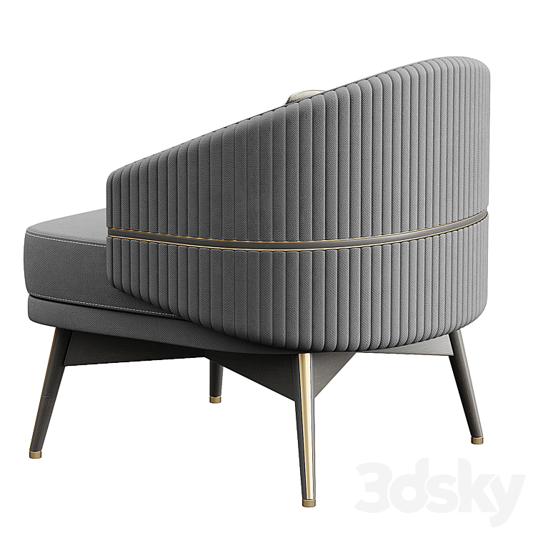 AVE Chairsio Luxury Armchair 3DS Max - thumbnail 2