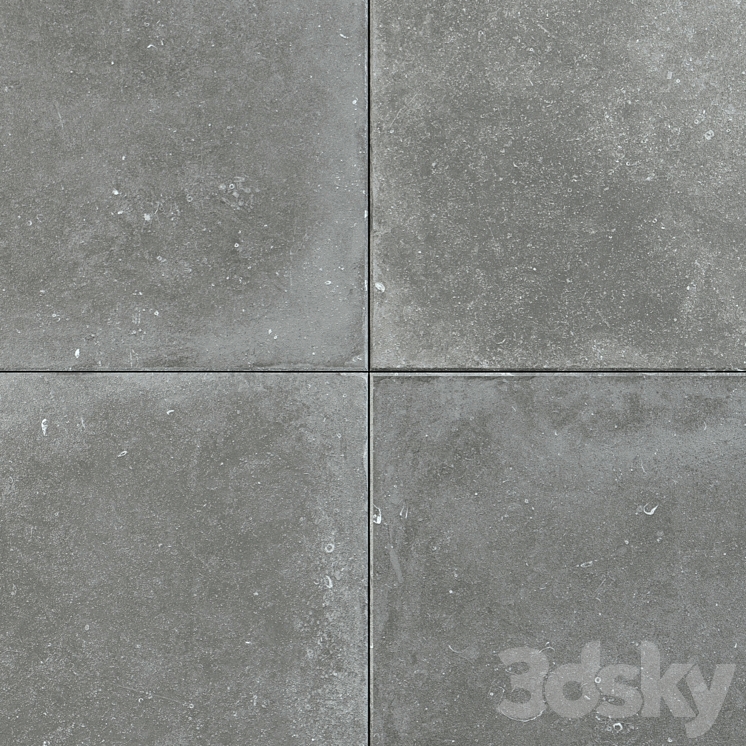 Flaviker Nordik Stone Gray 120x120 3D Model Free