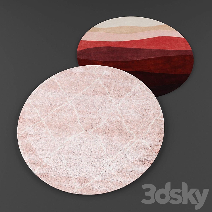Round rugs03 3D Model