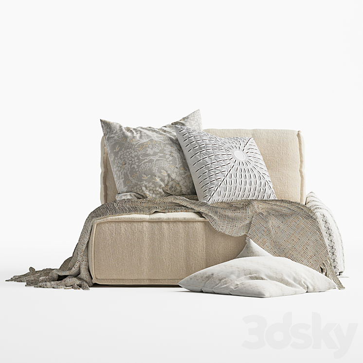Reema back cushion - Arm chair - 3D model