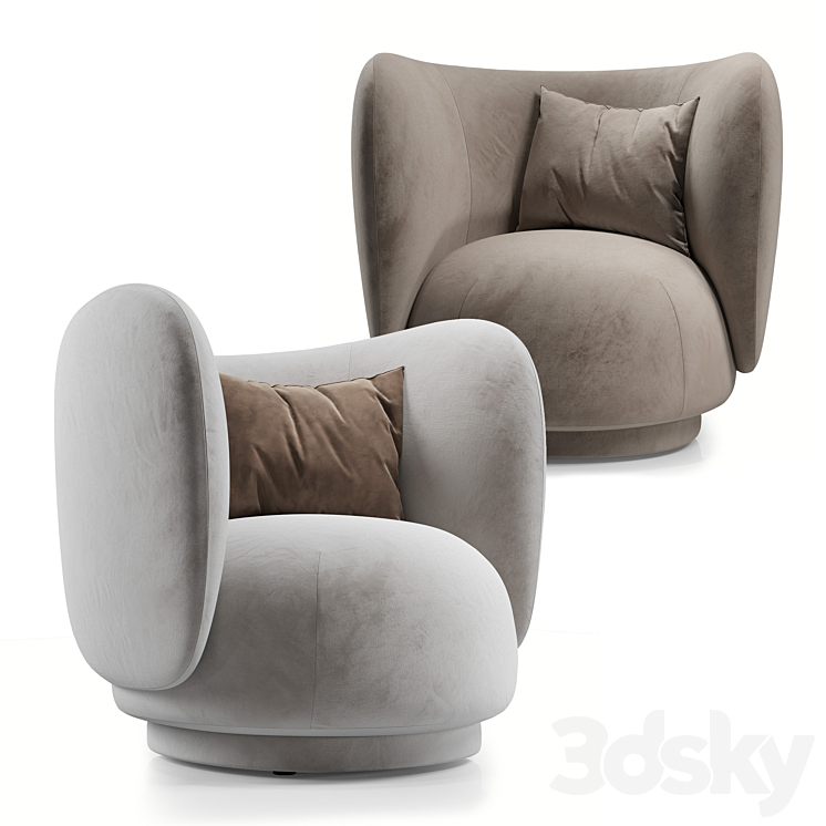 Rico Lounge Chair 3DS Max - thumbnail 2