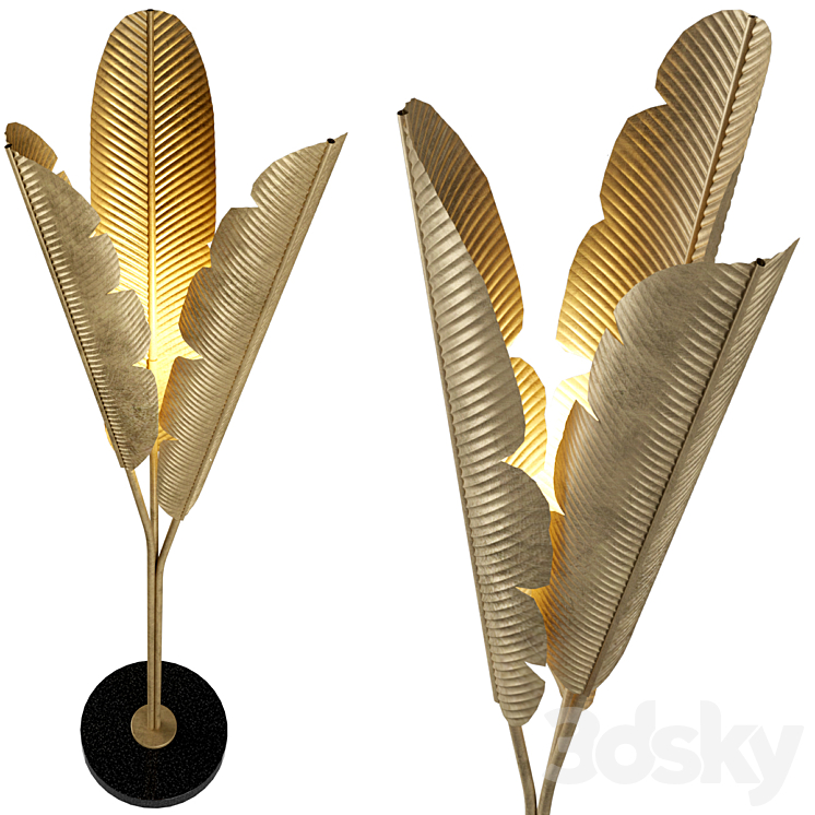 Eichholtz - Plantain Floor Lamp 3D Model