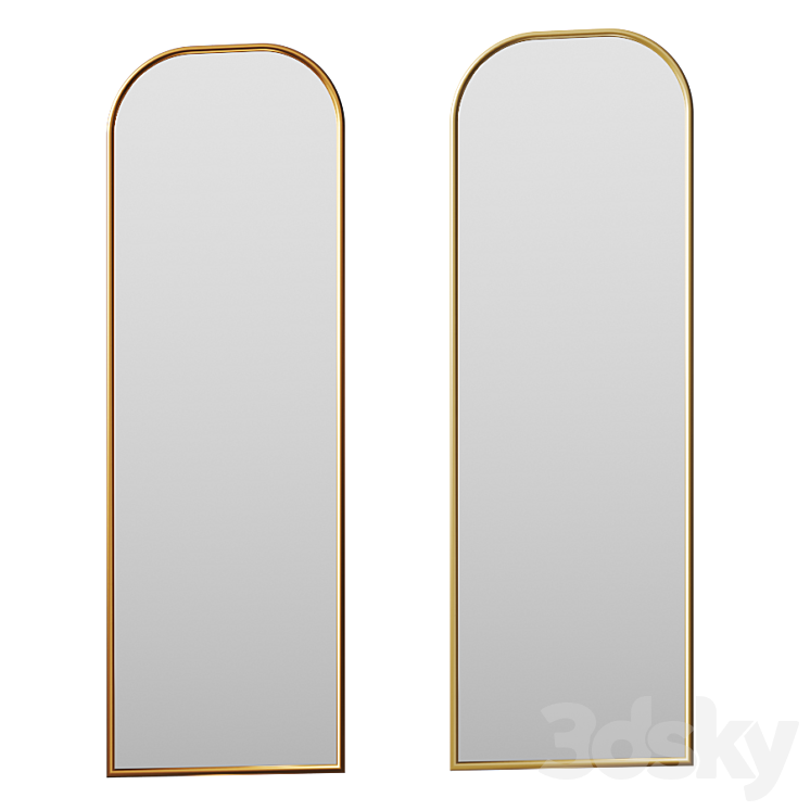 Leaner Mirror by Clear Home Design Mirror 3D model