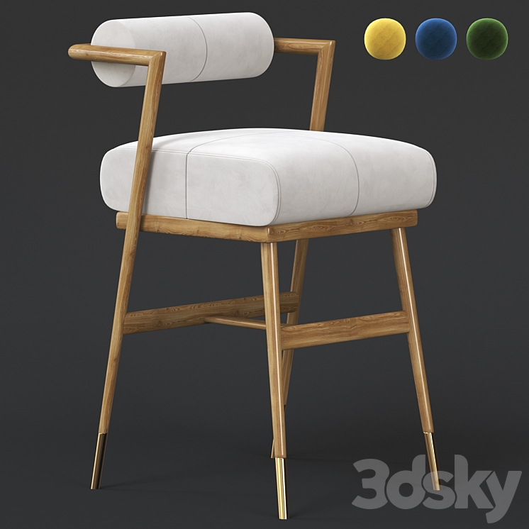 Bar Chair Waters 3DS Max Model - thumbnail 1