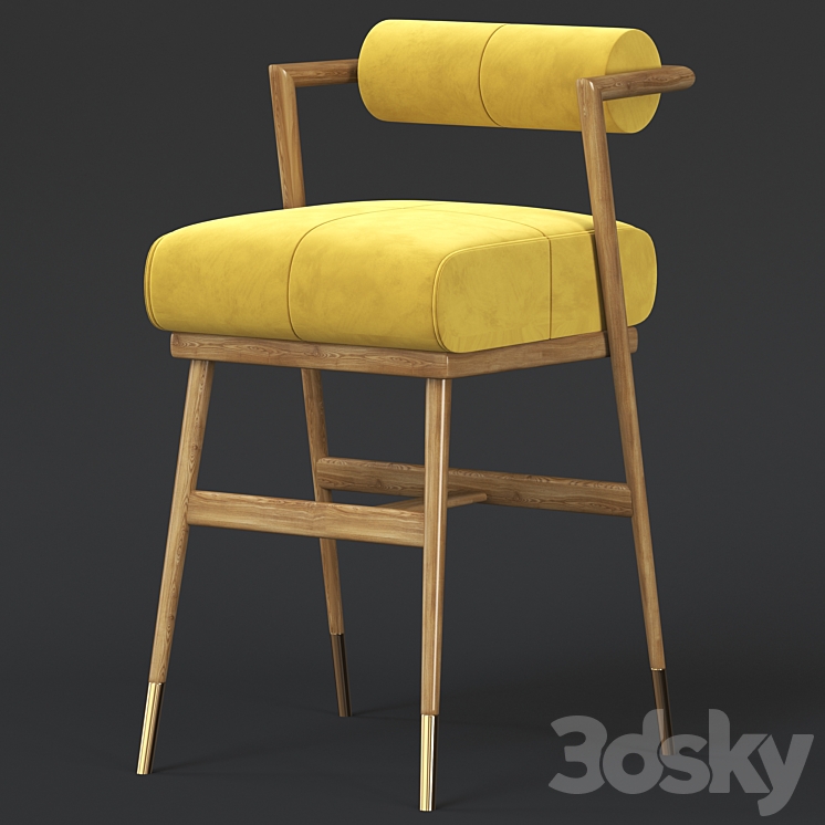 Bar Chair Waters 3DS Max Model - thumbnail 2