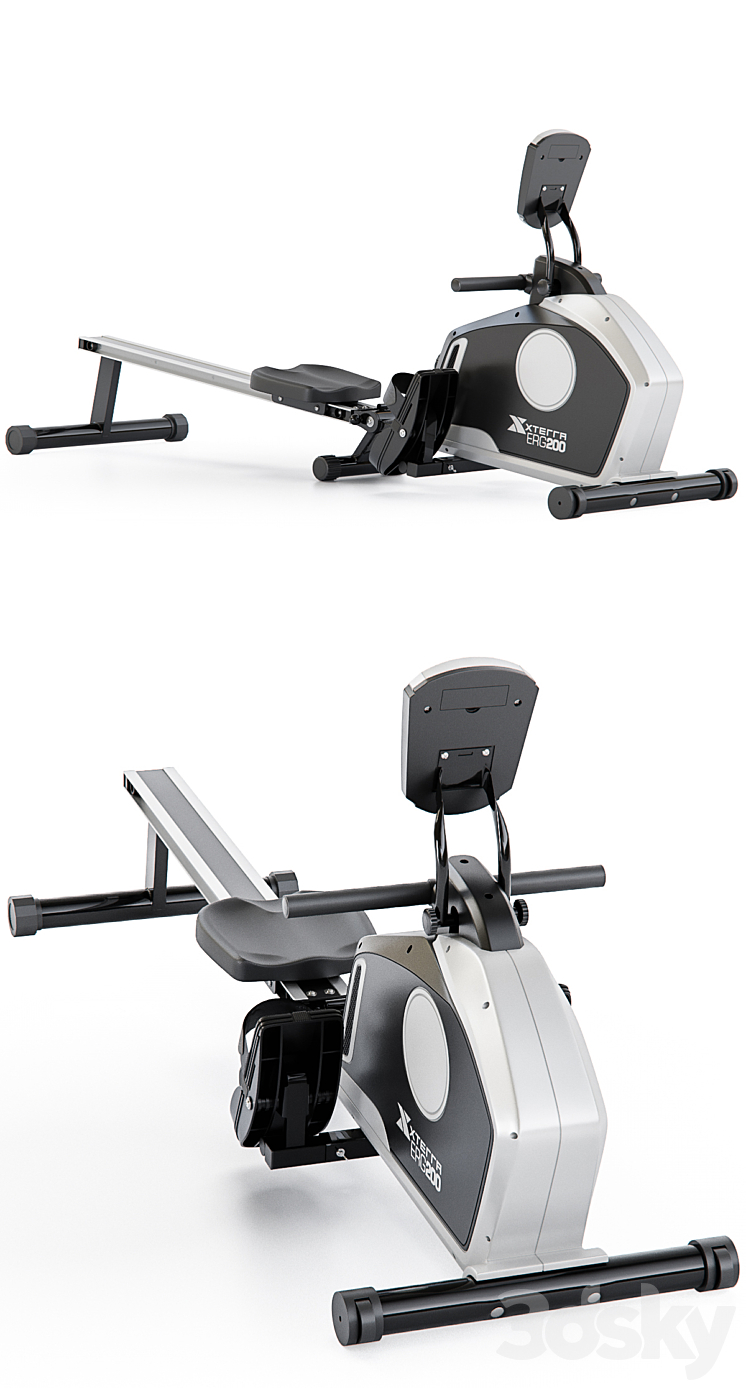 Rowing machine Xterra ERG 200 3DS Max Model - thumbnail 2
