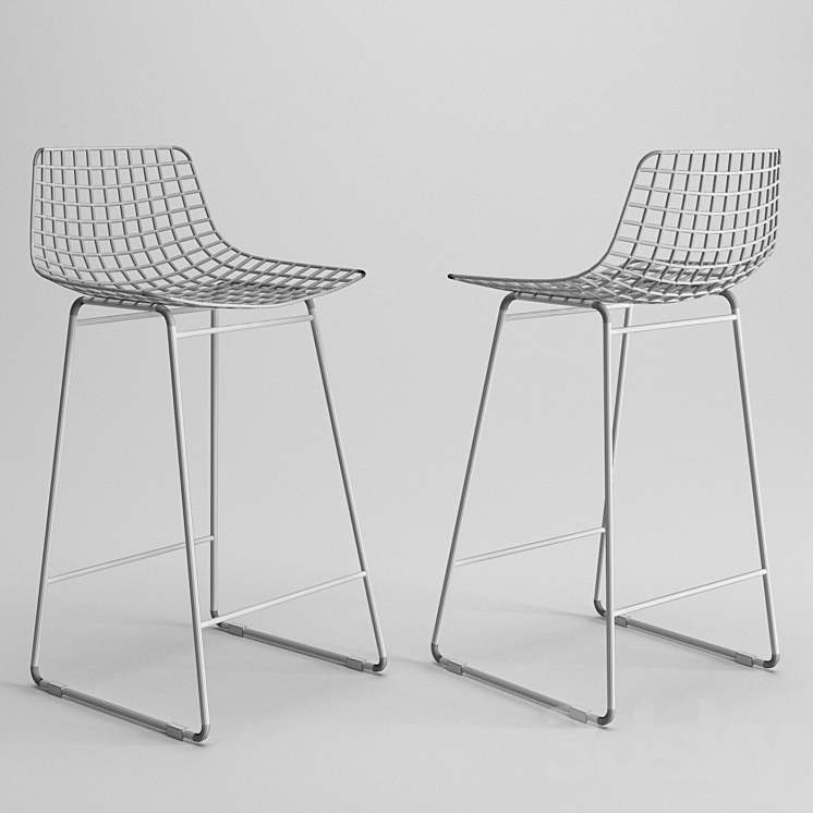 Hkliving Wire stool 3DS Max - thumbnail 2