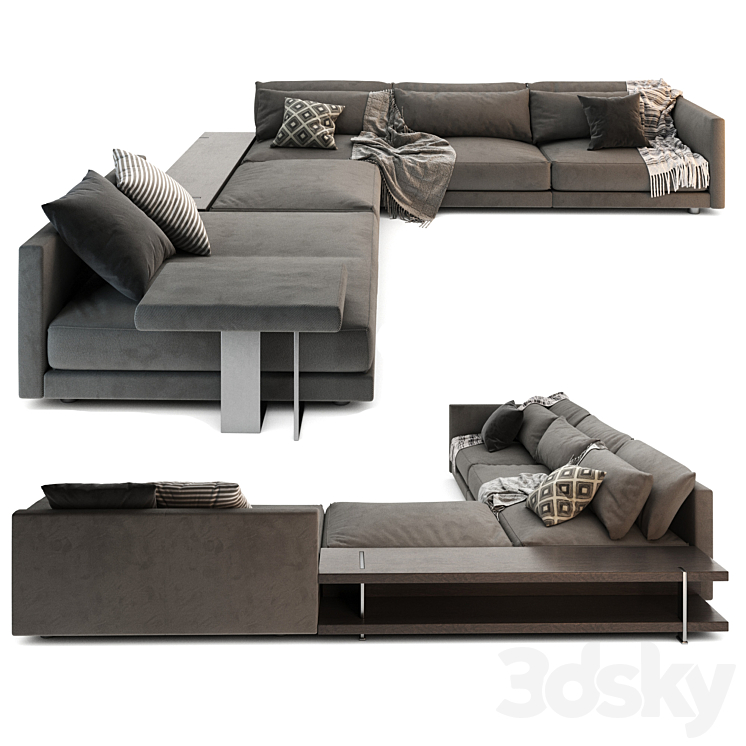 Sofa Bristol Poliform 3D Model