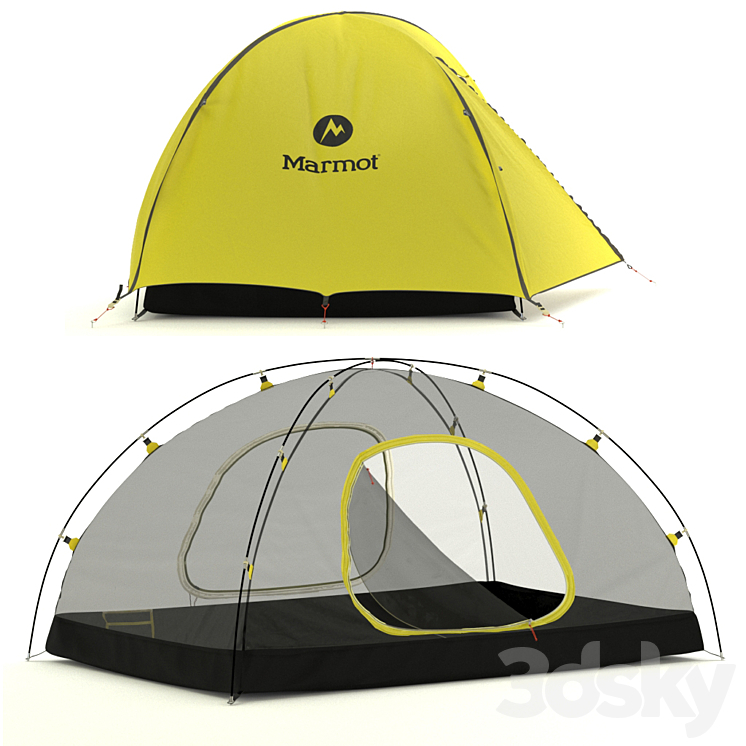 Marmot Camping Tent 3D Model Free