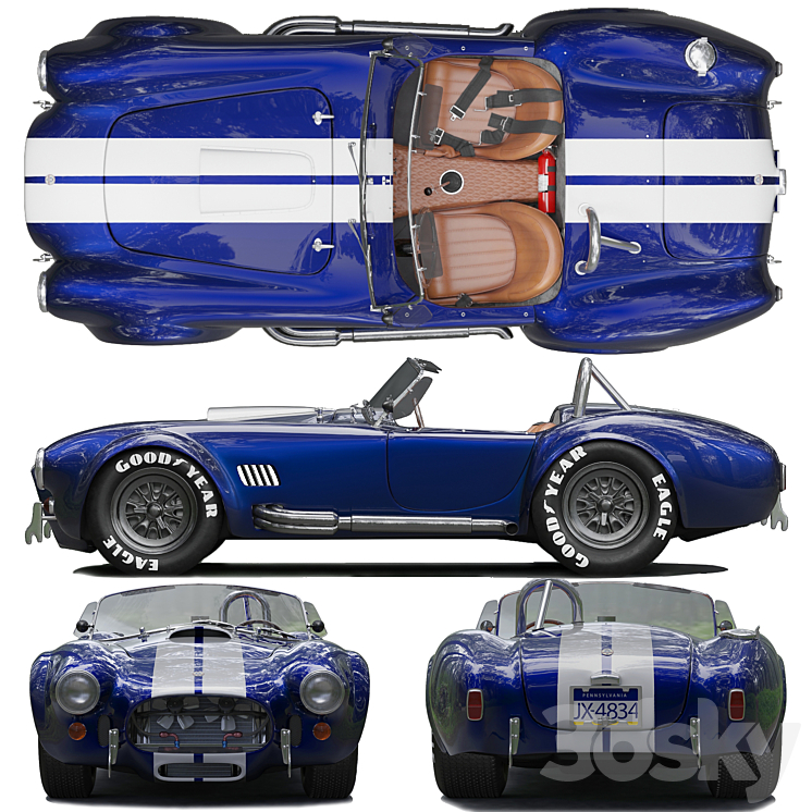 Shelby Cobra 427 3D Model