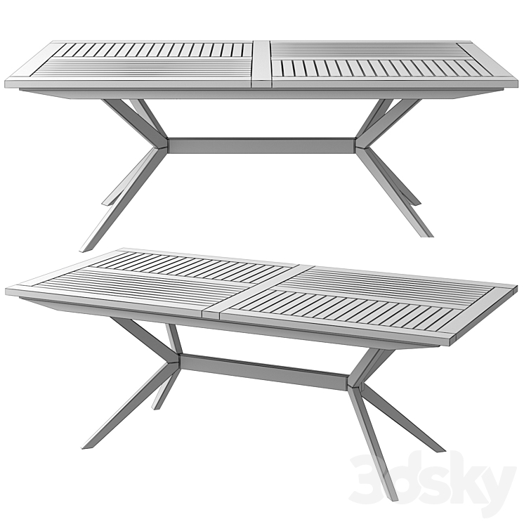 Garden table Jakta 3D Model