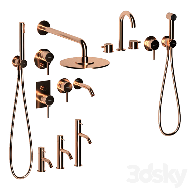 Mixers Kludi set 3D Model