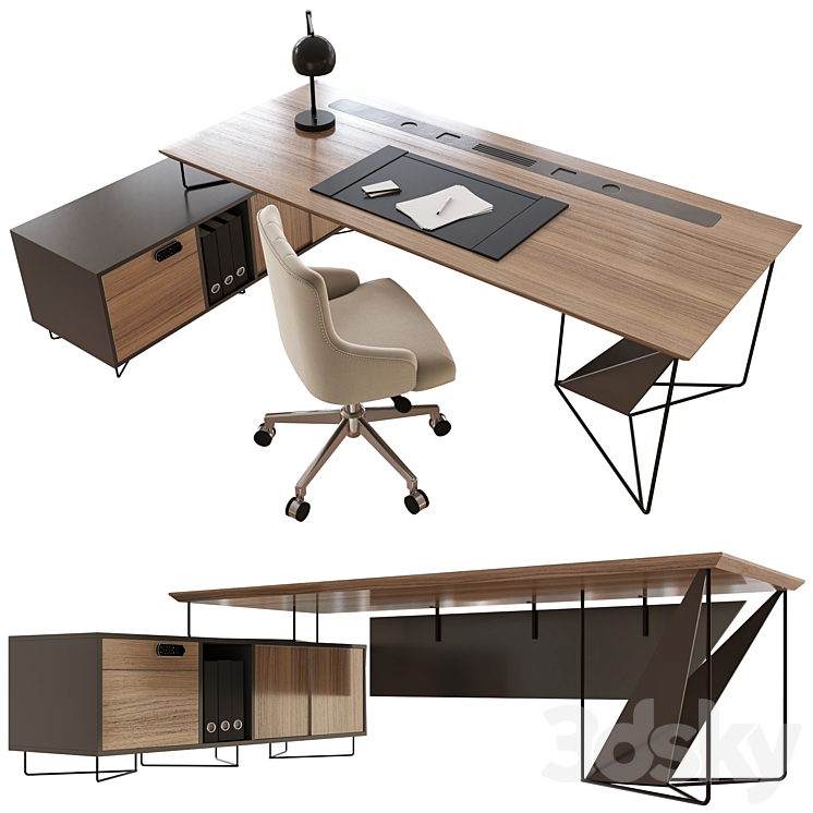 bianos office furniture_107 3DS Max Model - thumbnail 2