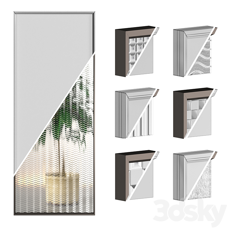 Glass Partition 01 3D Model