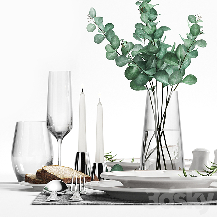 table setting 3D Model