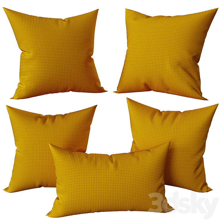 Decorative_set_pillow__3 3D Model
