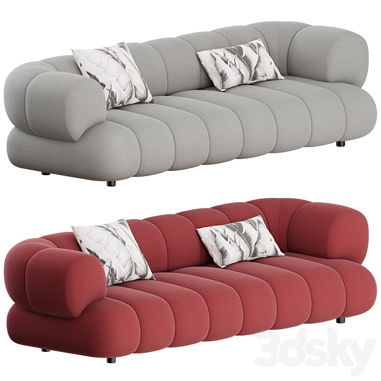 Intermede Sofa 3 Seater by Roche Bobois 3DS Max - thumbnail 1
