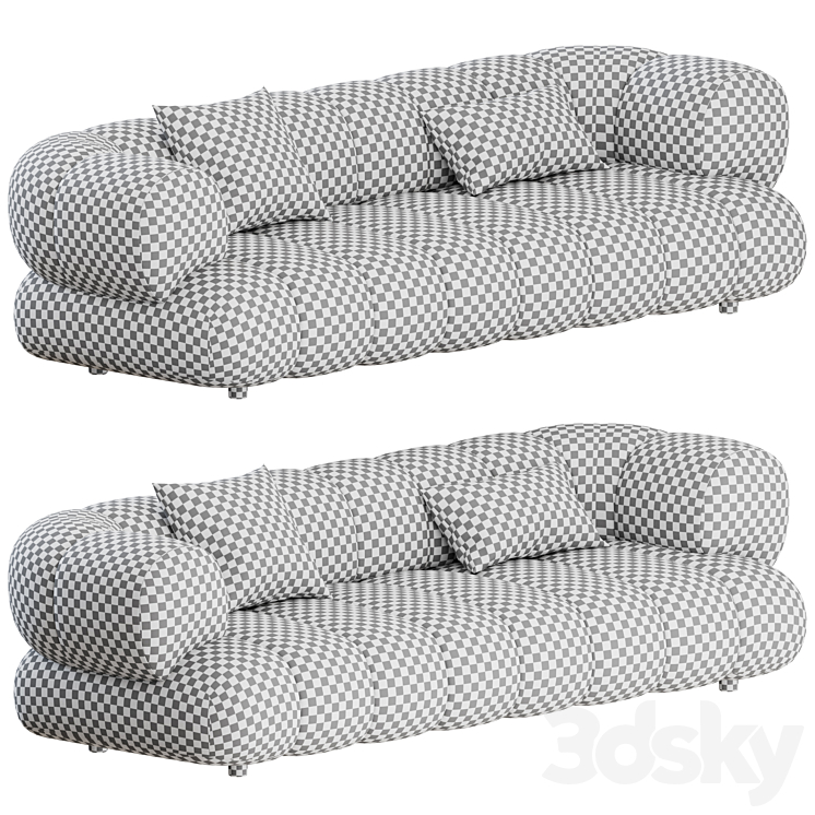 Intermede Sofa 3 Seater by Roche Bobois 3DS Max - thumbnail 2