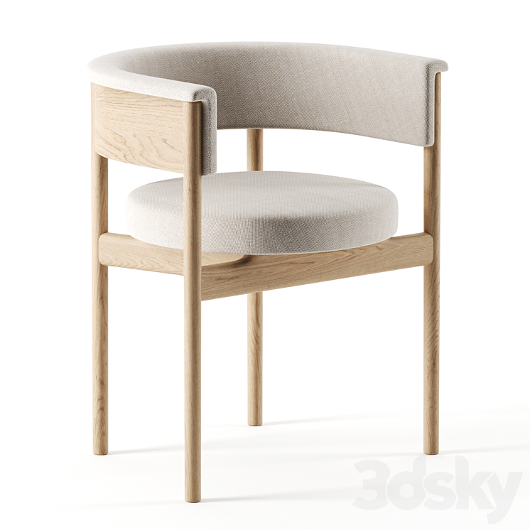 N-SC01 chair by Norm Architects for KARIMOKU CASE STUDY 3DS Max - thumbnail 1