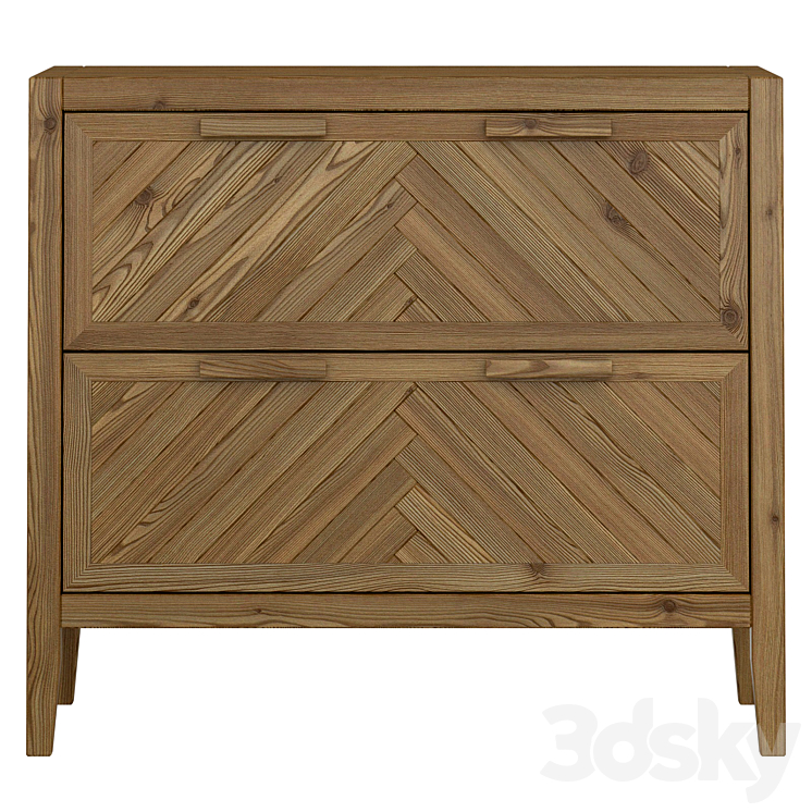 Chest of 2 drawers NOTTINGHAM Sideboard & Chest of drawer 3D model