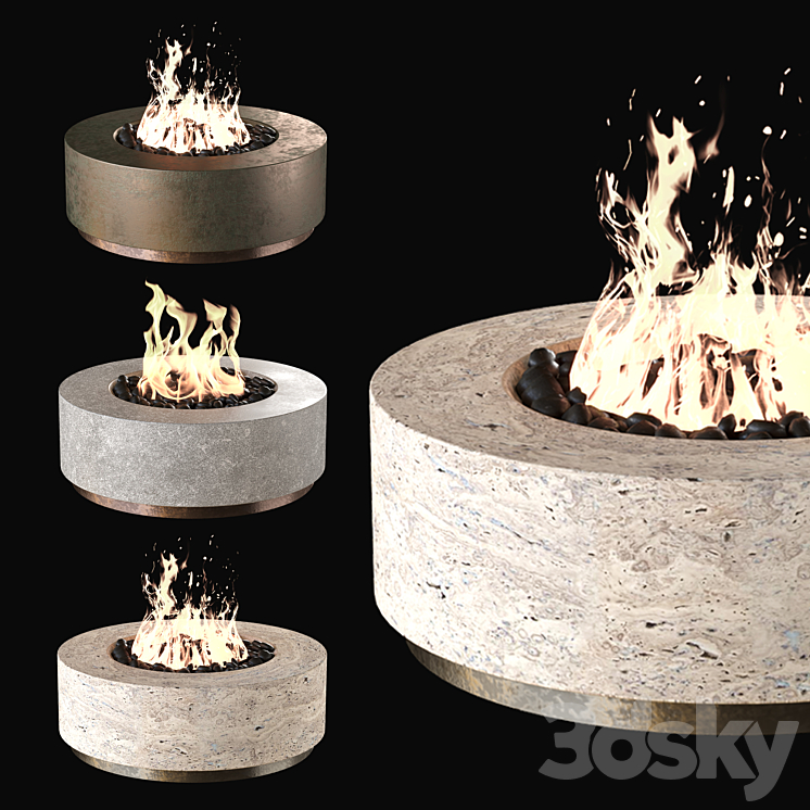 Fireplace set 3D Model
