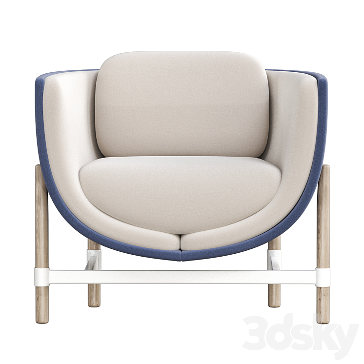 CAPSULE LOUNGE Armchair by Casala 3DS Max - thumbnail 2