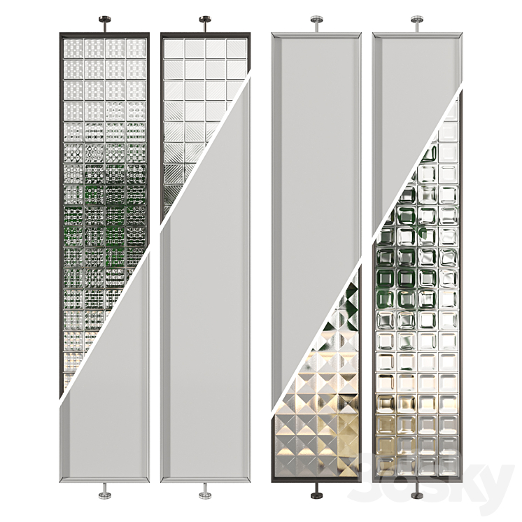 Glass Partition 07 3D Model