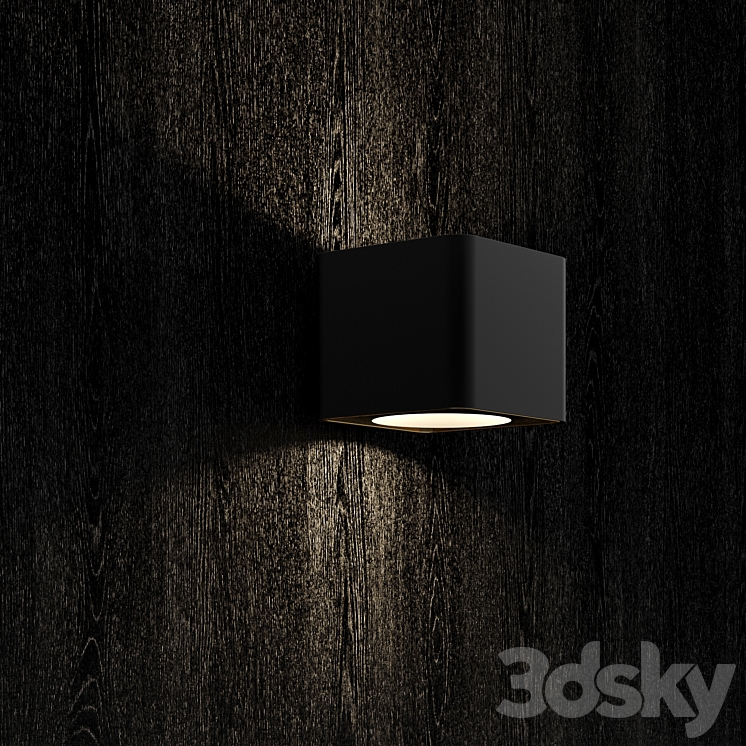 Black wood 3D Model Free