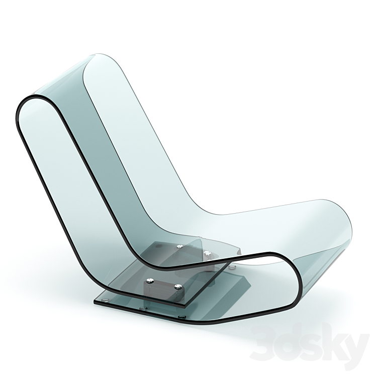 LCP chaise longue (crystal) 3D Model