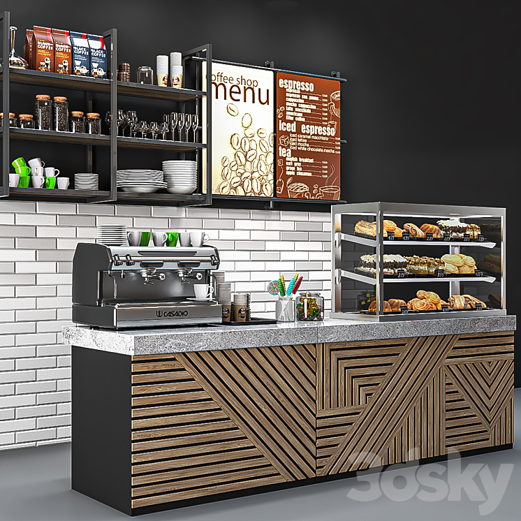 Coffee shop 3D Model