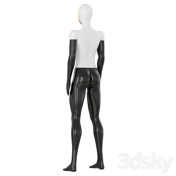 Female Abstract Mannequin 90 3D Model Free