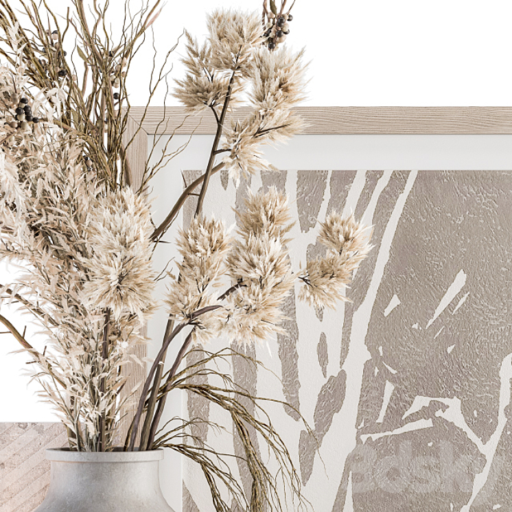 Decorative Set with Bouquet - Set 62 3D Model