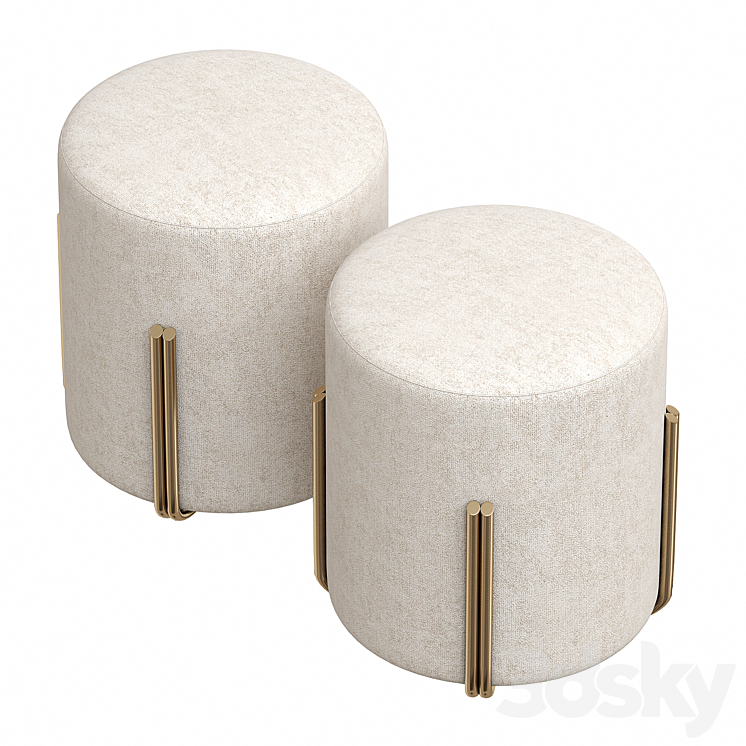 Moll pouf by MyImagination.Lab 3D Model