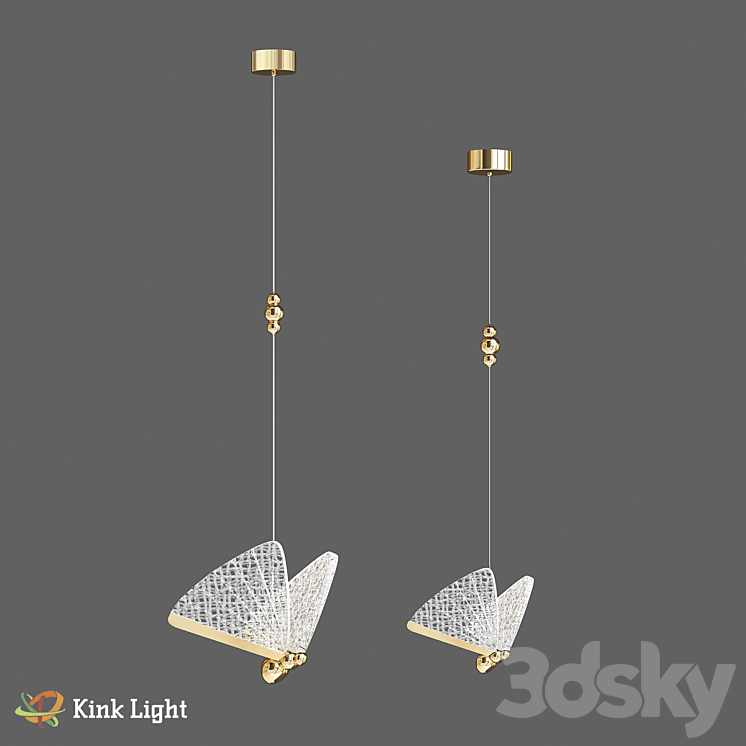 Pendant Butterfly gold 08444-1A 33; 08444-1B 33 OM 3D Model