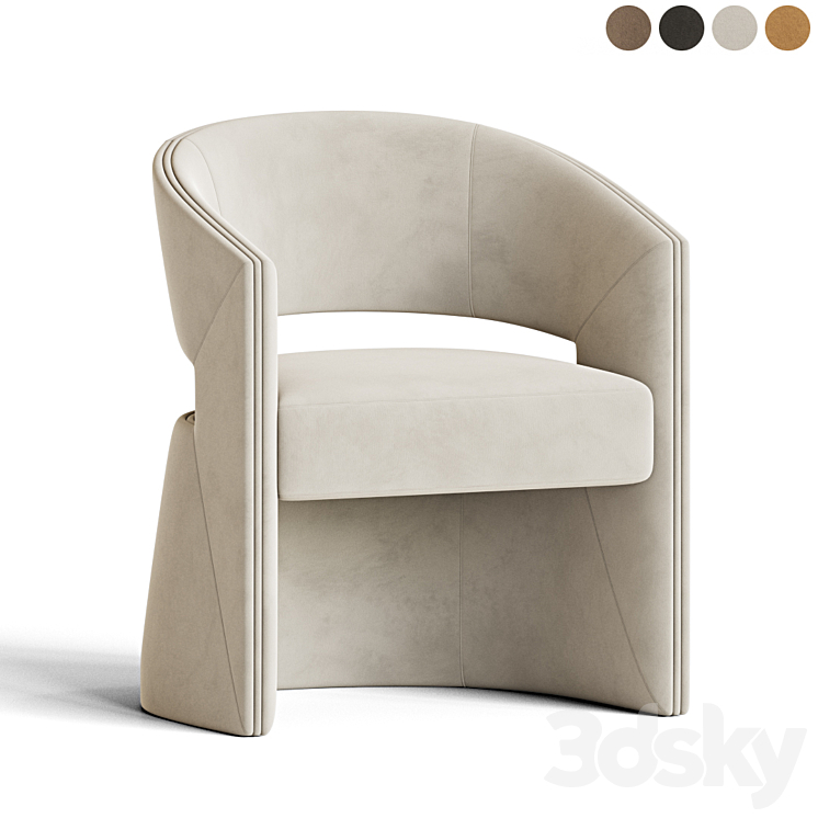 Fortune Dining Chair Tecninovainteriors 3DS Max - thumbnail 2